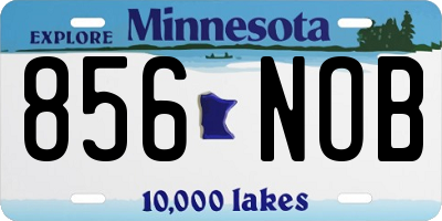 MN license plate 856NOB