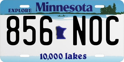 MN license plate 856NOC