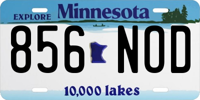 MN license plate 856NOD