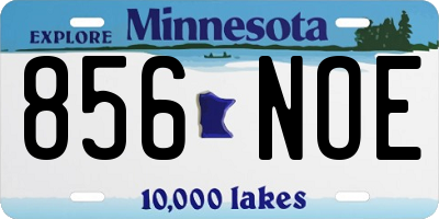 MN license plate 856NOE