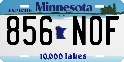 MN license plate 856NOF