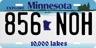 MN license plate 856NOH
