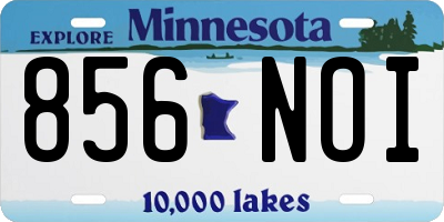 MN license plate 856NOI
