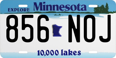 MN license plate 856NOJ