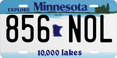 MN license plate 856NOL