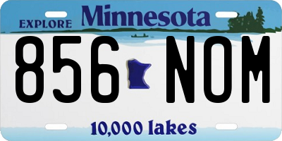 MN license plate 856NOM