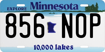 MN license plate 856NOP