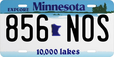 MN license plate 856NOS