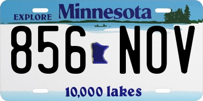 MN license plate 856NOV