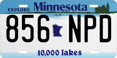 MN license plate 856NPD