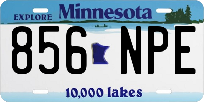 MN license plate 856NPE