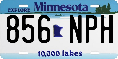 MN license plate 856NPH