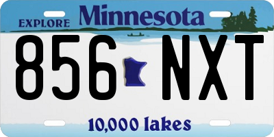 MN license plate 856NXT