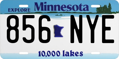 MN license plate 856NYE
