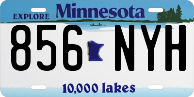 MN license plate 856NYH