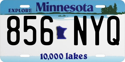 MN license plate 856NYQ