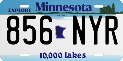 MN license plate 856NYR