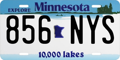 MN license plate 856NYS