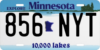 MN license plate 856NYT