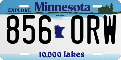 MN license plate 856ORW