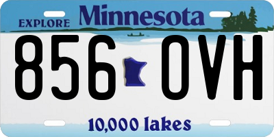 MN license plate 856OVH