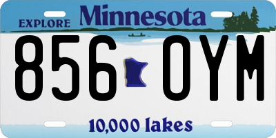 MN license plate 856OYM