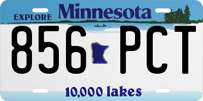 MN license plate 856PCT
