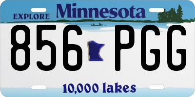 MN license plate 856PGG