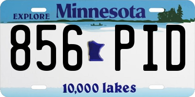 MN license plate 856PID