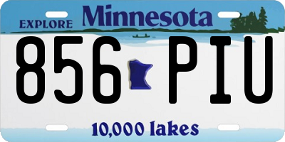 MN license plate 856PIU