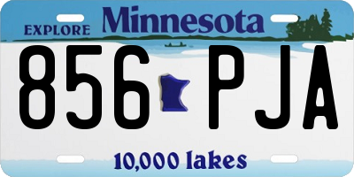 MN license plate 856PJA