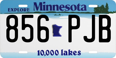 MN license plate 856PJB