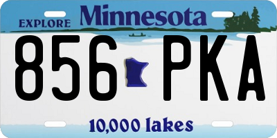 MN license plate 856PKA