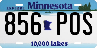 MN license plate 856POS