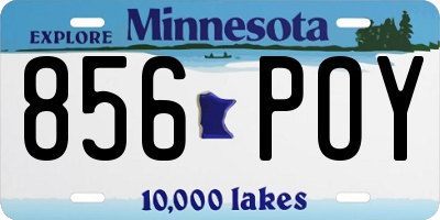 MN license plate 856POY
