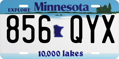 MN license plate 856QYX
