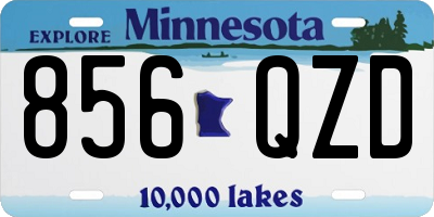 MN license plate 856QZD