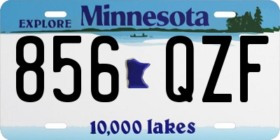 MN license plate 856QZF