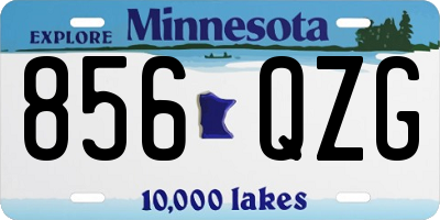 MN license plate 856QZG