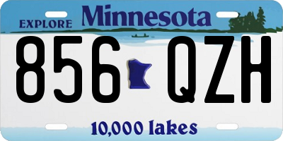 MN license plate 856QZH