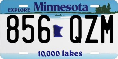 MN license plate 856QZM
