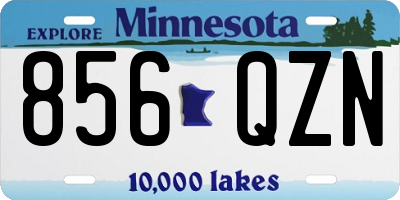 MN license plate 856QZN