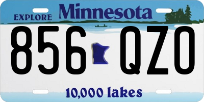 MN license plate 856QZO