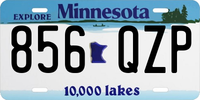 MN license plate 856QZP