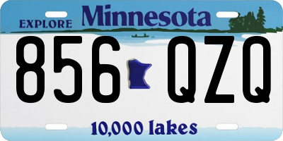 MN license plate 856QZQ