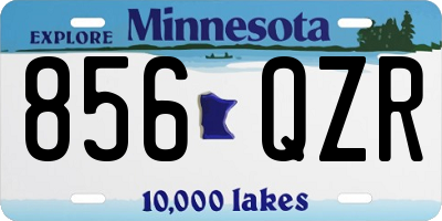 MN license plate 856QZR