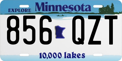 MN license plate 856QZT