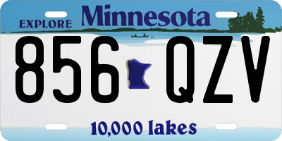 MN license plate 856QZV