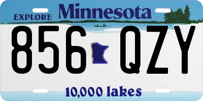 MN license plate 856QZY
