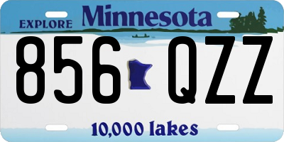 MN license plate 856QZZ